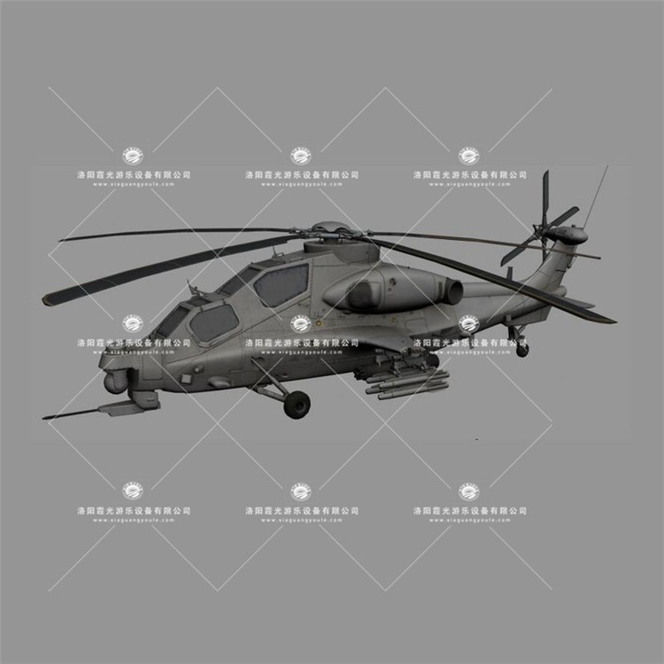 青龙武装直升机3D模型